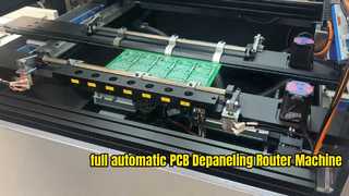 자동 트레이 컬렉션을 갖춘 완전 자동 PCBA PCB Depaneling 라우터 기계