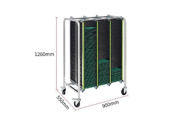 반대 정전기 ESD PCB 저장은 흑색 컬러 조절 가능 클립 손수레를 괴롭힙니다
