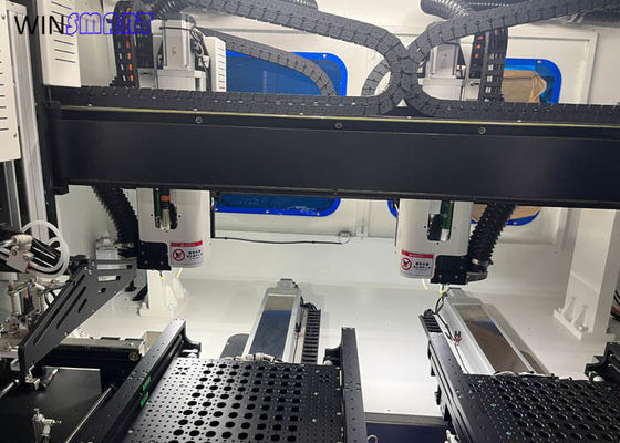 주문 최대 100,000 RPM 고속 듀얼 테이블 인라인 PCB 라우터 기계 정밀도 ±0.05mm online manufacture