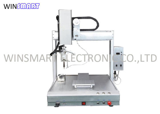 0.3-1.0mm 용접 와이어를 사용하는 3 주축 PCB 로봇 솔더링 머신