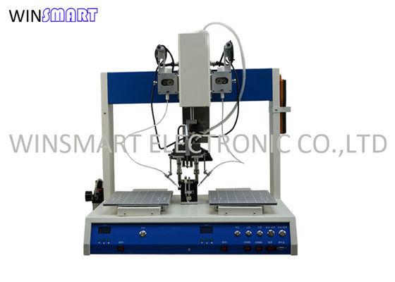 주문 50Hz 60Hz 로봇 솔더링 머신, 데스크탑이 로봇 듀얼 헤드를 납땜질합니다 online manufacture