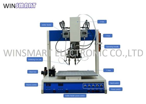 주문 스테퍼 구동된 모터 양두 로봇 솔더링 머신 online manufacture