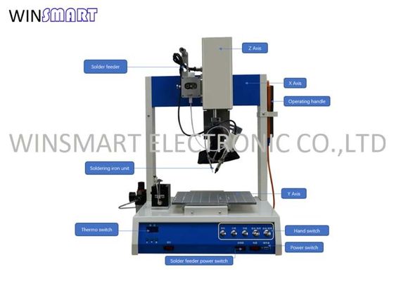 주문 자동적인 3개의 축선 PCB 납땜 로봇 용접 기계 110V online manufacture