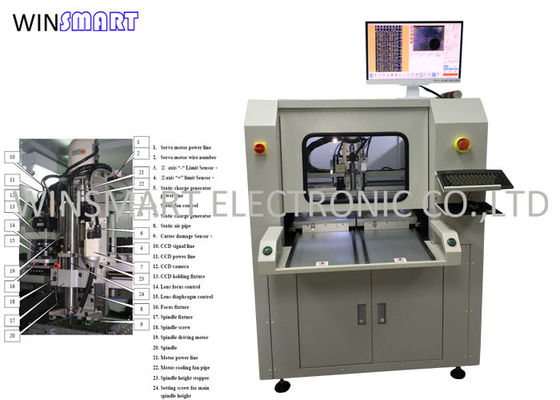 좋은 가격 60000RPM 가늘고 긴 PCB 세퍼레이터 기재, 세미 오토매틱 PCB 디파넬링 기계 온라인으로